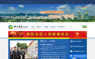 坪山新区政府在线官方网站设计制作成功案例——沙漠风网站建设公司助推网络推广